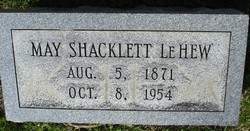 May <I>Shacklett</I> LeHew 