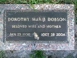 Dorothy Marie <I>Veness</I> Dobson 
