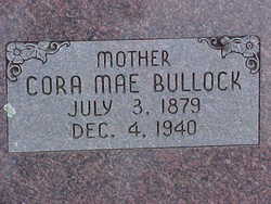 Cora Mae <I>Croxton</I> Bullock 