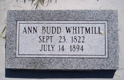 Ann <I>Budd</I> Whitmill 