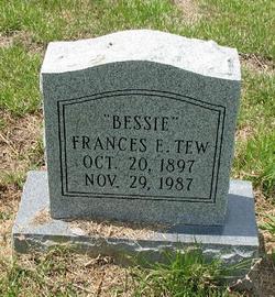 Frances Elizabeth “Bessie” <I>Sarrett</I> Tew 