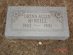 Orena Mae <I>Allen</I> McNeill 