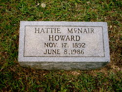 Hattie <I>McNair</I> Howard 