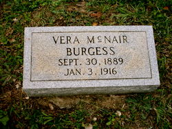 Vera <I>McNair</I> Burgess 