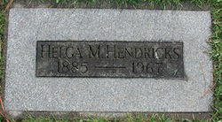 Helga M <I>Rosestrom</I> Hendricks 