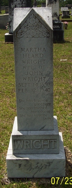 Martha Jane <I>Heard</I> Wright 