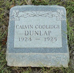 Calvin Coolidge Dunlap 