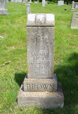Sarah Francis <I>Vanhoosier</I> Brown 