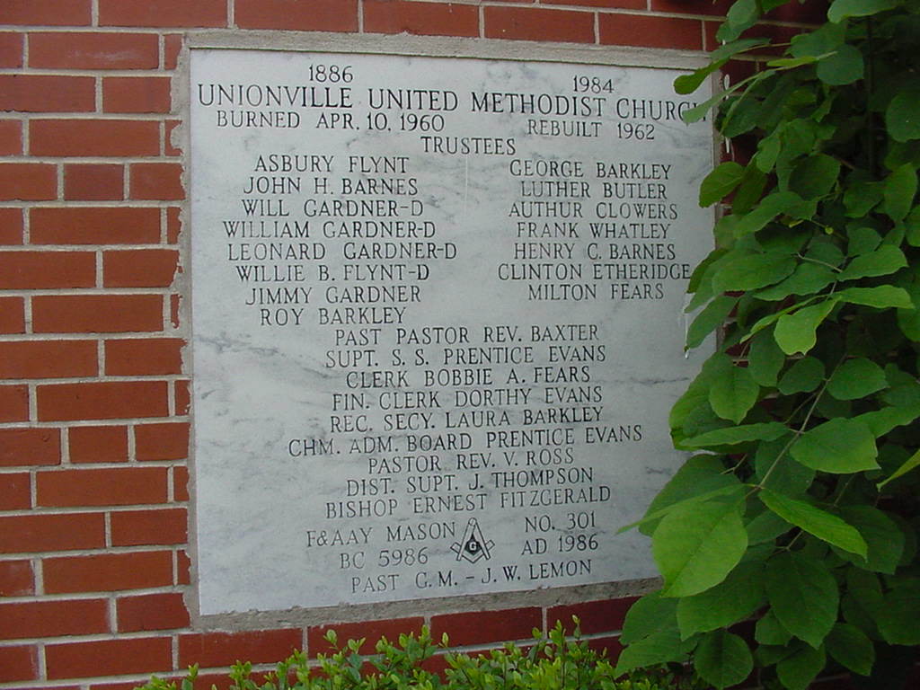Unionville United Methodist Cemetery