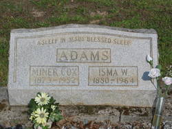 Mary Miner <I>Cox</I> Adams 