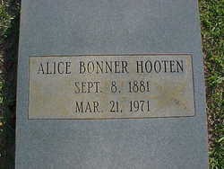 Alice <I>Bonner</I> Hooten 