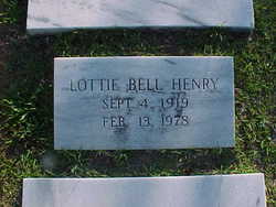 Lottie <I>Bell</I> Henry 