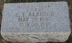 Sarah Jane <I>Shephard</I> Alagood 