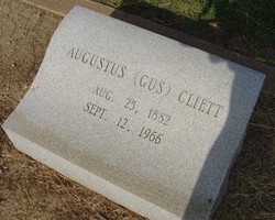 Augustus “Gus” Cliett 