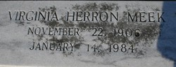 Virginia <I>Herron</I> Meek 