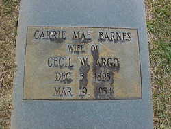 Carrie Mae <I>Barnes</I> Argo 
