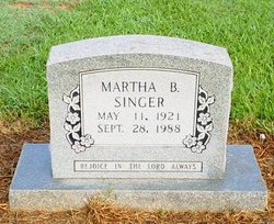 Martha <I>Burt</I> Singer 