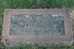 Emma <I>Wright</I> Dickins 