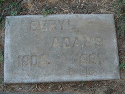 Beryl Nyda <I>Martin</I> Adams 