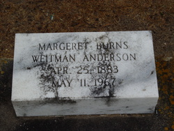 Margaret Burns <I>Weitman</I> Anderson 