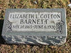 Elizabeth Lavinia <I>Cotton</I> Barnett 