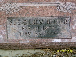 Sue Evelyn <I>Gilkey</I> Beeler 