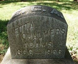 Etta <I>Chalmers</I> Adams 