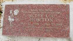 Betty Lou <I>Johnson</I> Horton 