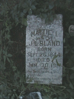 Martha I. “Mattie” <I>Seward</I> Bland 