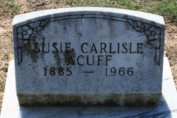 Susie <I>Carlisle</I> Acuff 