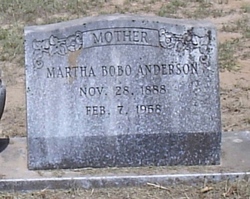 Martha <I>Bobo</I> Anderson 