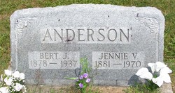 Jennie V <I>Bliss</I> Anderson 