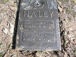 Julia Frankie <I>Walker</I> Haley 