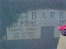 Fannie <I>Jones</I> Barr 