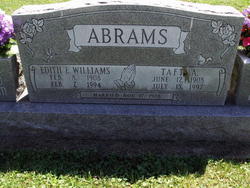 Edith Evelyn <I>Williams</I> Abrams 