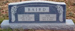 Mattie <I>Evans</I> Baird 