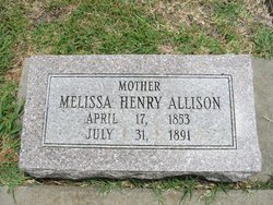 Melissa <I>Henry</I> Allison 