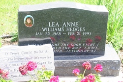 Lea Anne <I>Williams</I> Hedges 