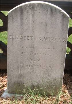 Elizabeth K. <I>West</I> Winans 