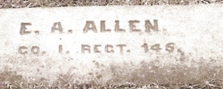 PVT Erastus A. Allen 