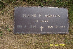 Blaine H Horton 