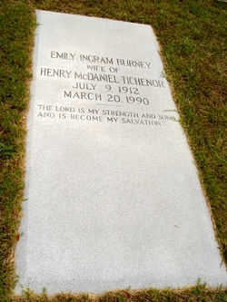 Emily Ingram <I>Burney</I> Tichenor 