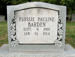 Flossie Pauline <I>Rogers</I> Barden 