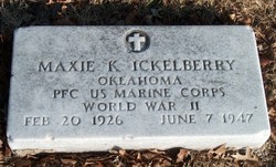 PFC Maxie Kenneth Ickelberry 