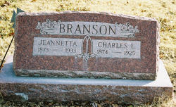 Jeannetta “Nettie” <I>Wilson</I> Branson 