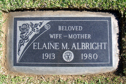 Elaine <I>Malloy</I> Albright 