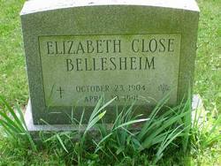 Elizabeth “Hettie” <I>Close</I> Bellesheim 