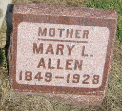 Mary Lavina <I>Gillis</I> Allen 