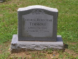 Samaria Rebechah <I>Abel</I> Timmons 