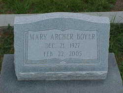 Mary <I>Archer</I> Boyer 